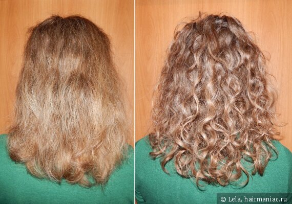 Пушистые волосы после ухода по методу КГМ. Фото пользователя Lela с сайта hairmaniac.ru