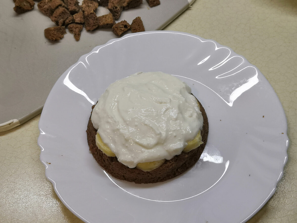 Шоколадный ПП тортик с бананом в микроволновке | Рецепты ПП - худеем  вкусно! | Дзен