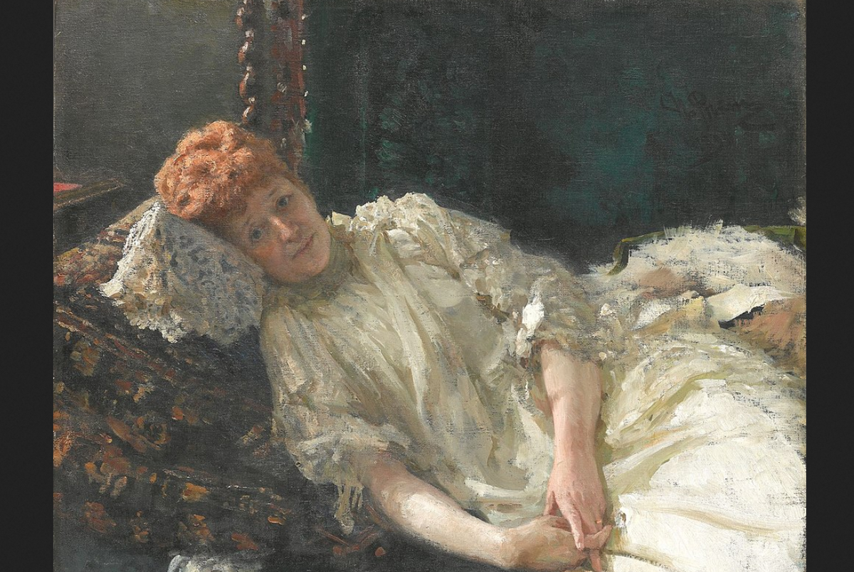 Илья Репин. «Портрет пианистки графини Луизы де Мерси-Аржанто». 1890.