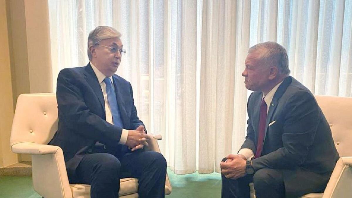    Касым-Жомарт Токаев и король Абдалла II:t.me/bort_01