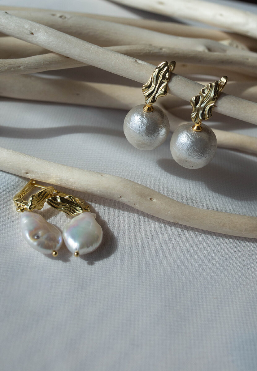 Серьги из жемчуга