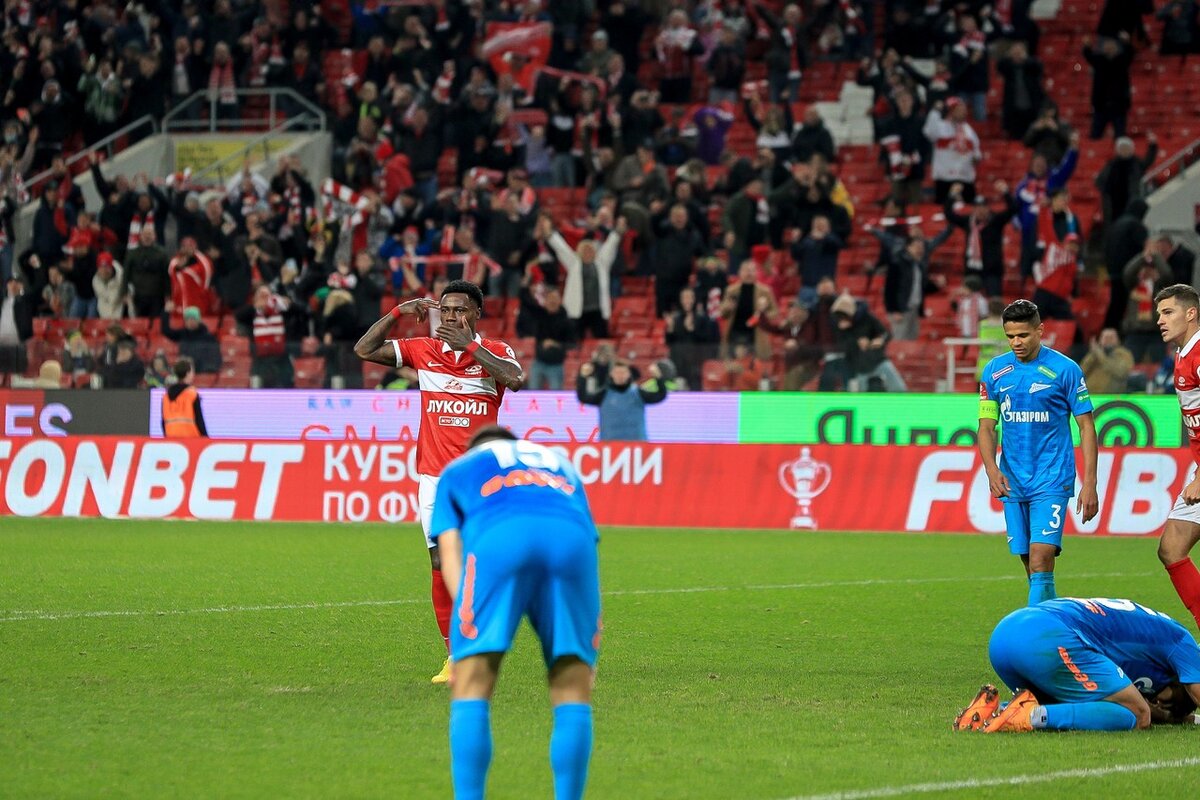 Московский «Спартак» разгромил на своём поле «Зенит» со счётом 3:0