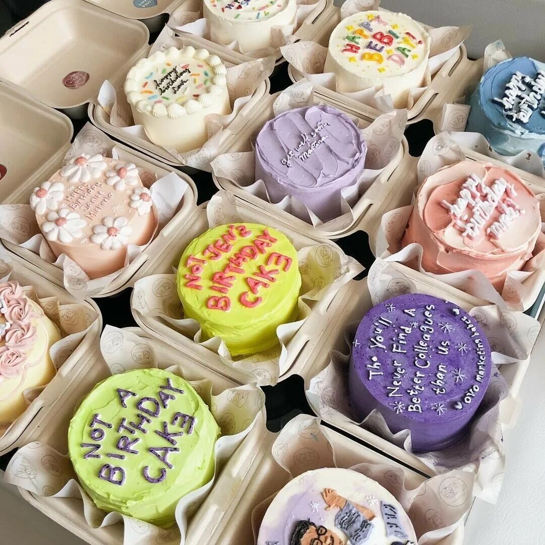 Разнообразие бенто-тортов