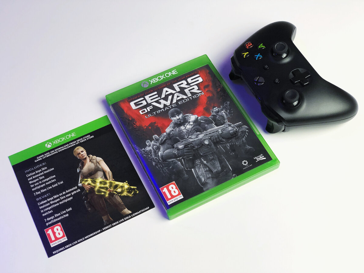 Физическое издание игры Gears of War Ultimate Edition. Игра также доступна по подписке Xbox Game Pass.