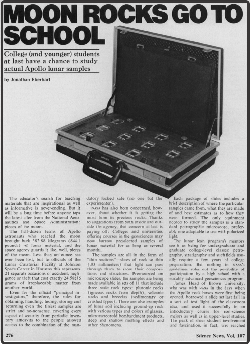 Заметки в журнале Science News. 1975 года