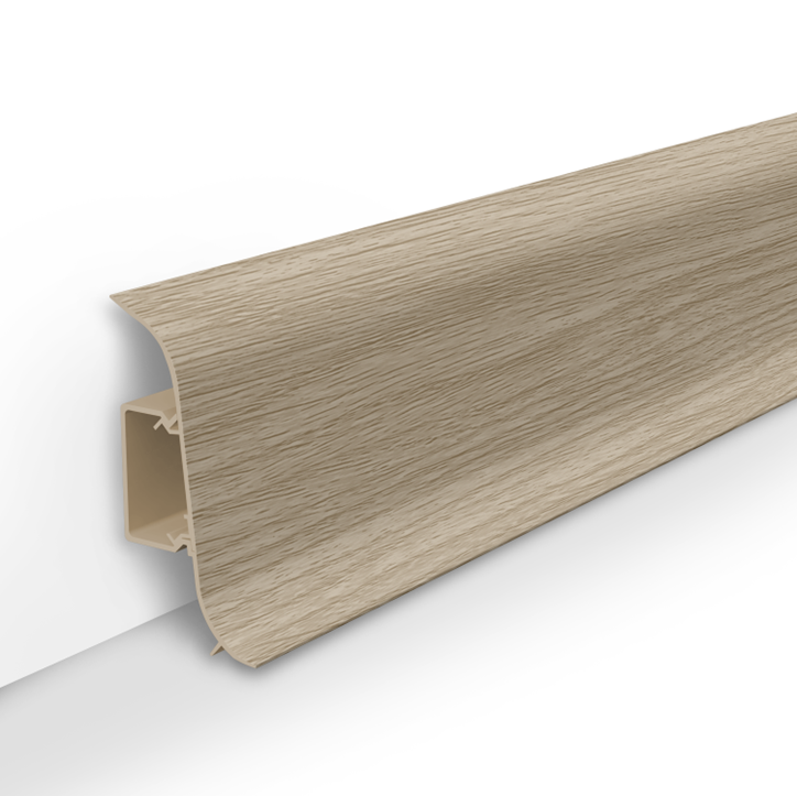 Обычный плинтус — это выпуклая накладка на угол между полом и стеной