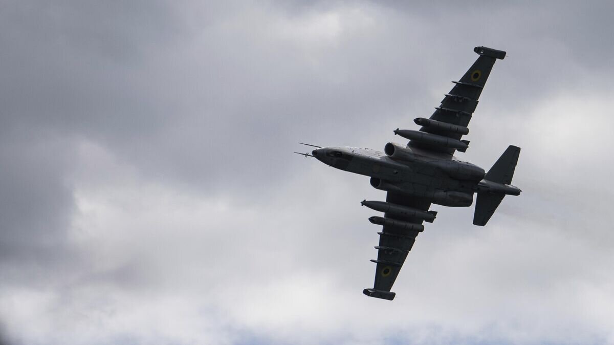    Самолет Су-25 украинских ВВС© AP Photo / Evgeniy Maloletka