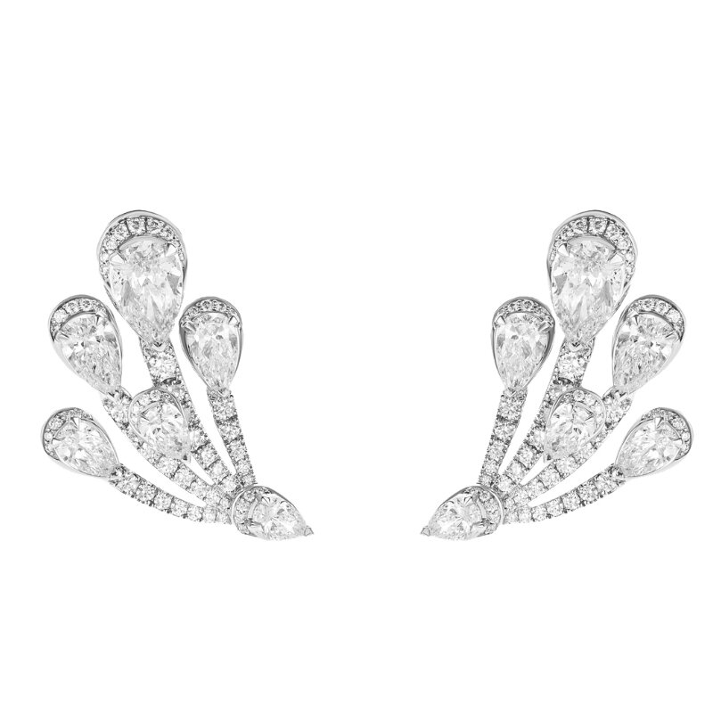 Серьги Graff Duet из белого золота с бриллиантами
