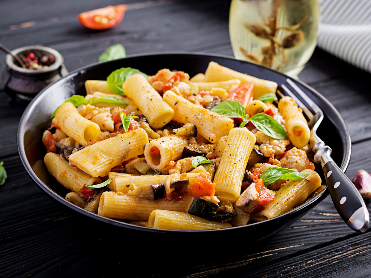 Паста Ригатони рецепт.