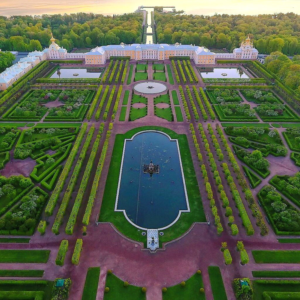 Верхний сад Петергофа, современное фото