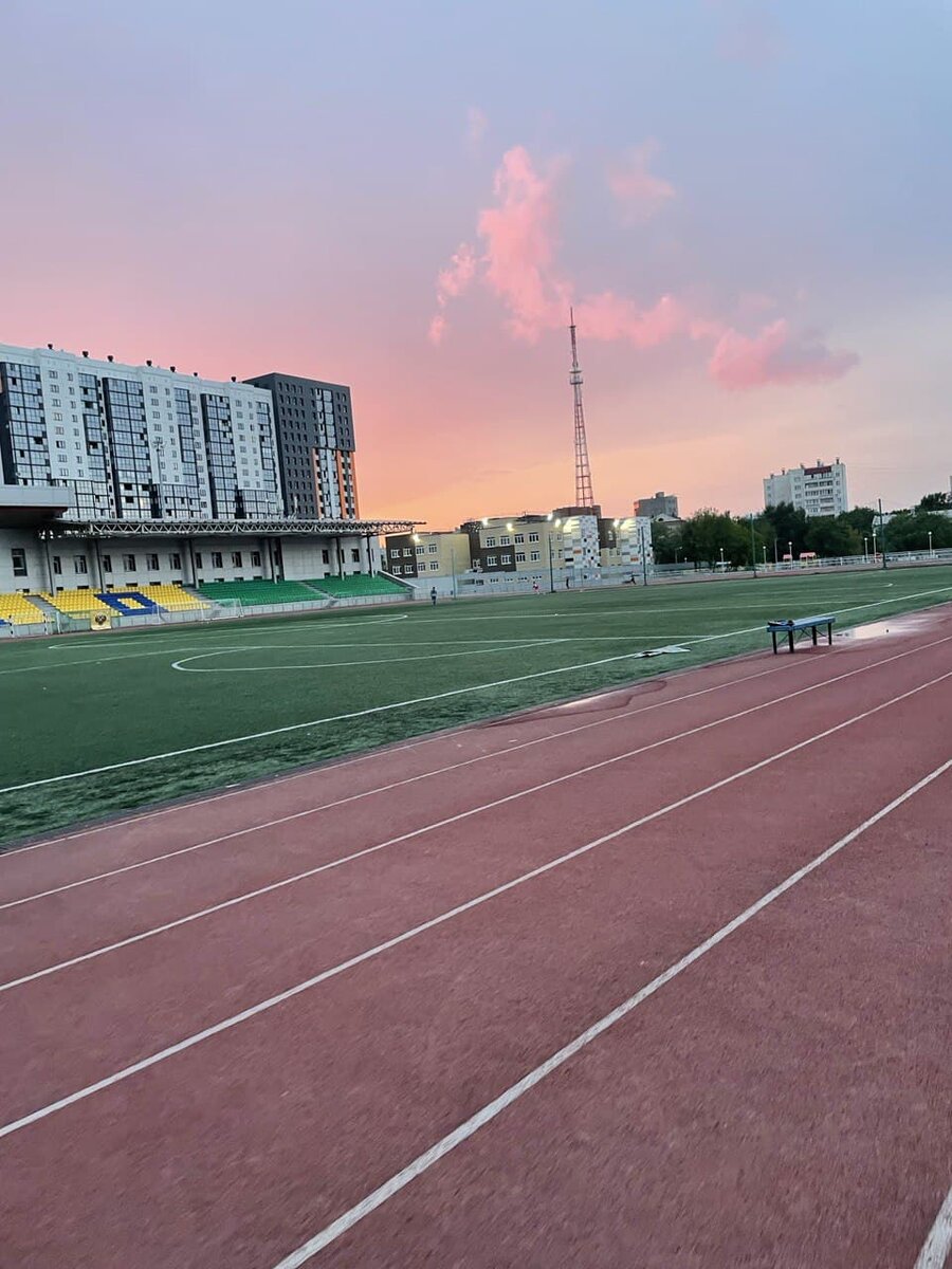Стадион на котором я бегаю