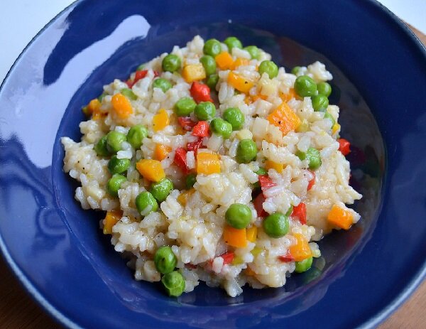 Постный рис с овощами