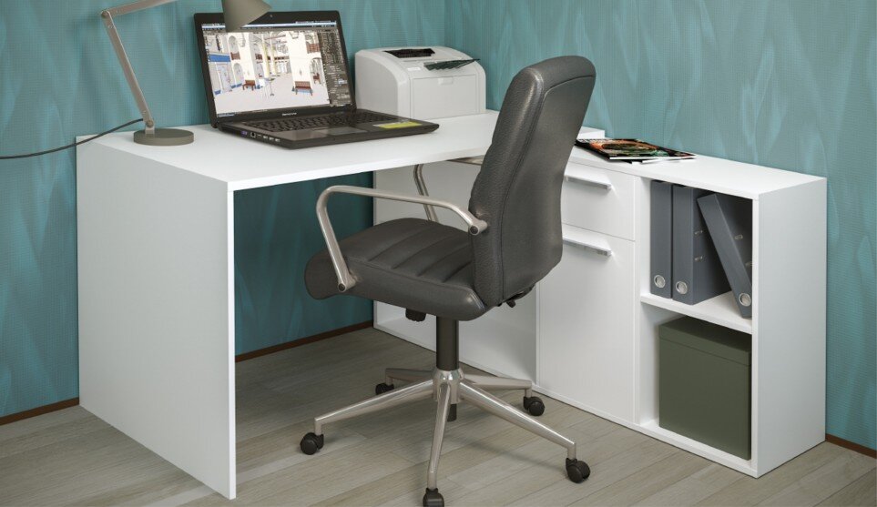 Стол письменный Лайт 03.245 Белый