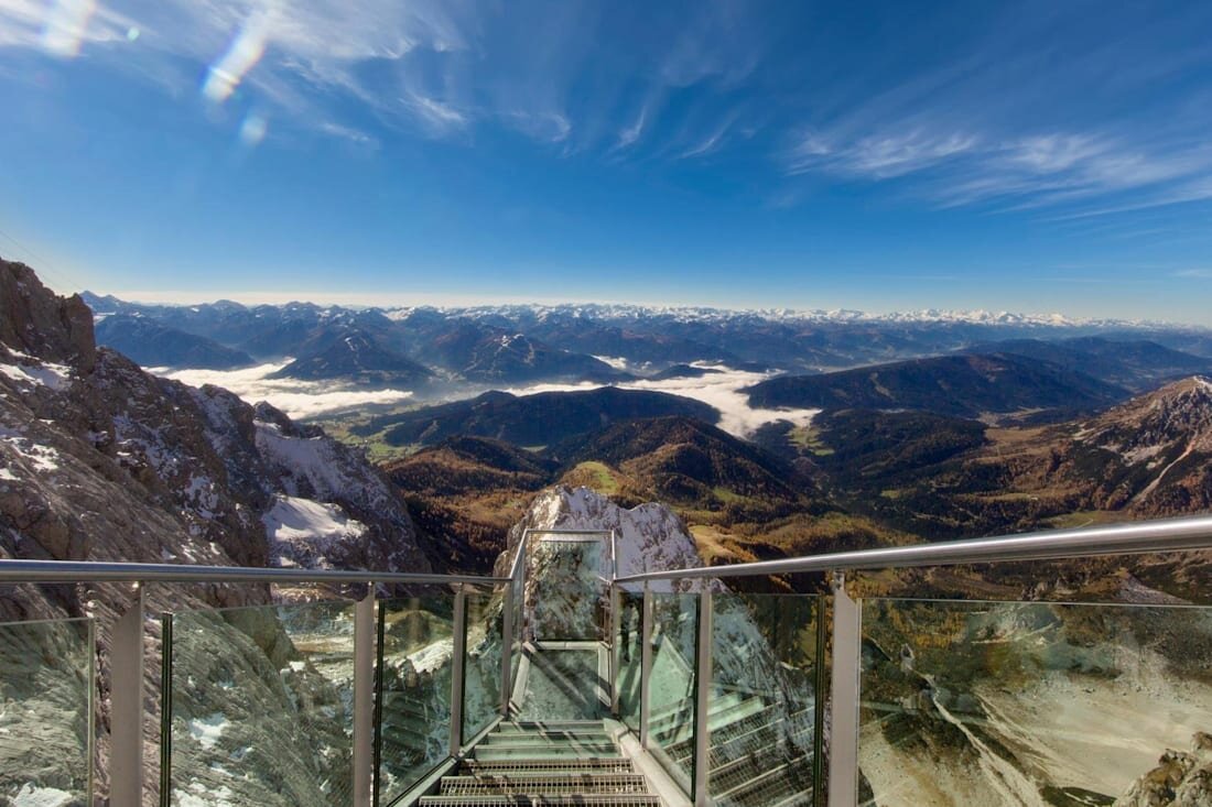 Австрия смотровая площадка Skywalk Hallstatt