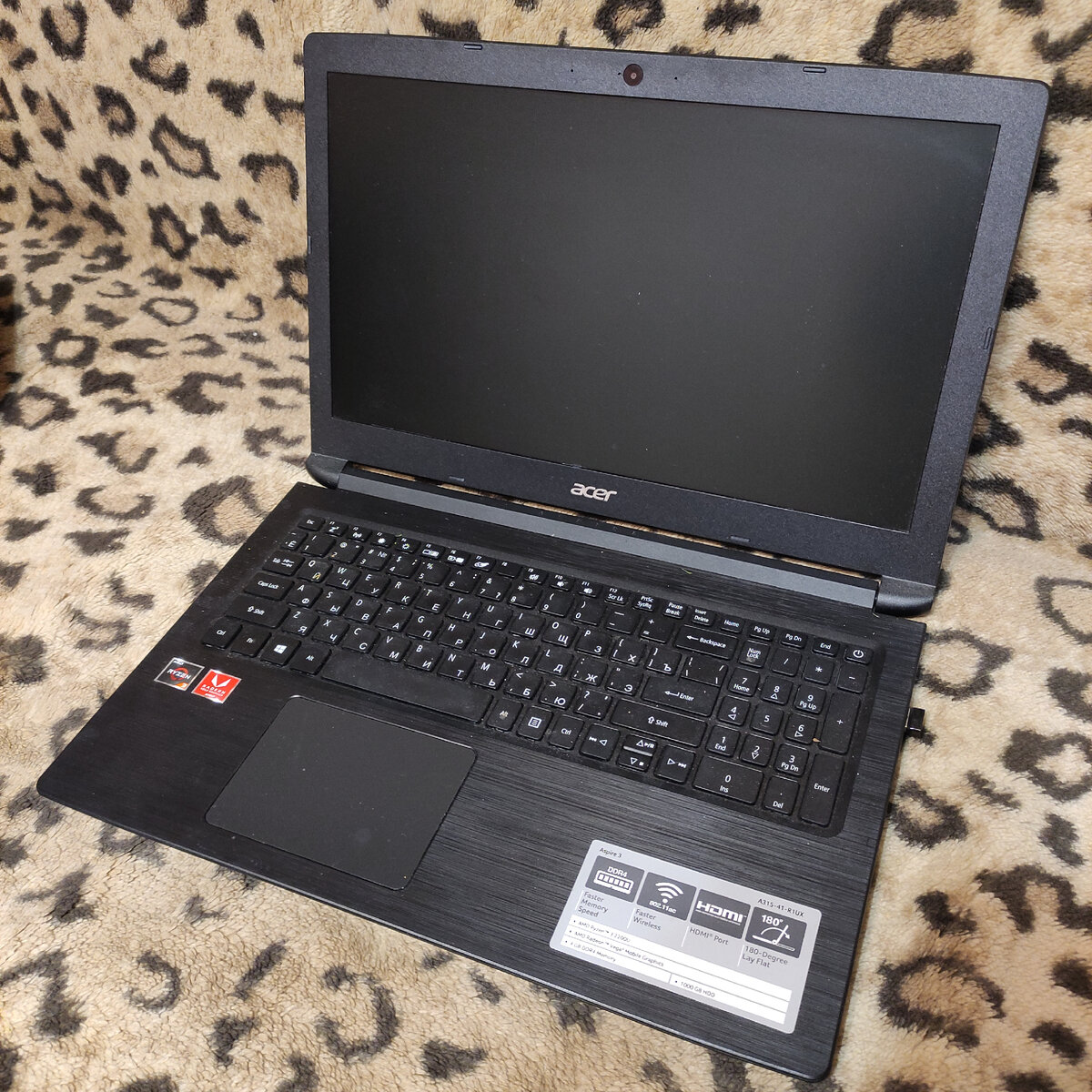 Ноутбук Acer Aspire 3 A315-41-R1UX  на базе AMD Ryzen 3 2200U

