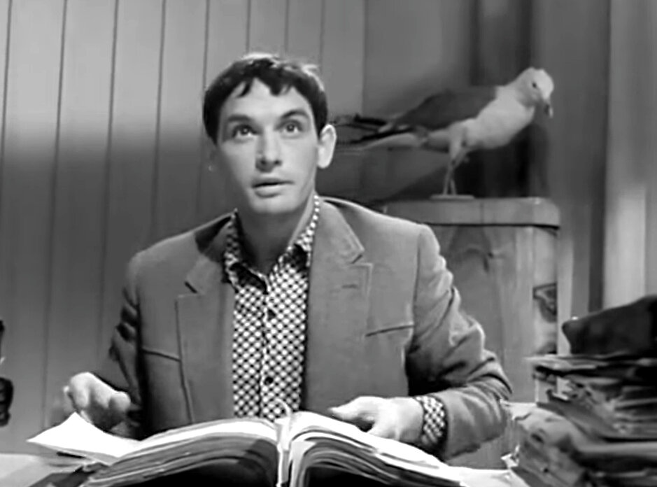Кадр из кинофильма "Коллеги", 1962 г., режиссер и сценарист Алексей Сахаров, композитор Юрий Левитин (скриншот)