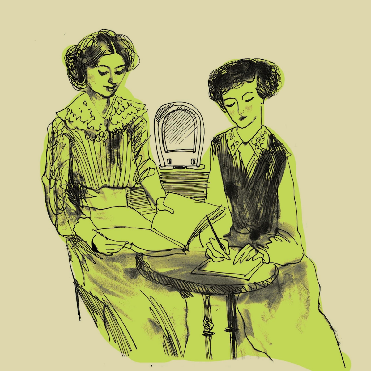 Иллюстрация из книги «Купчихи, дворянки, магнатки». Художник О. Золотухина