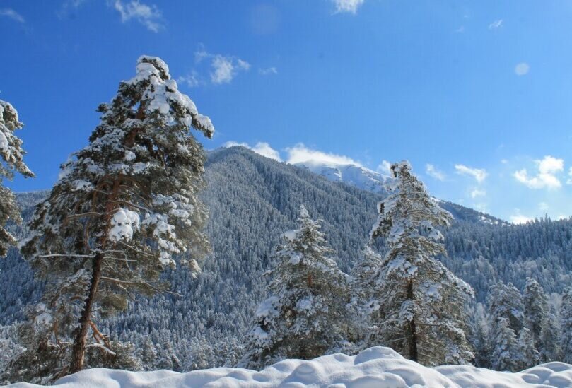 Панорама Архыз снежный