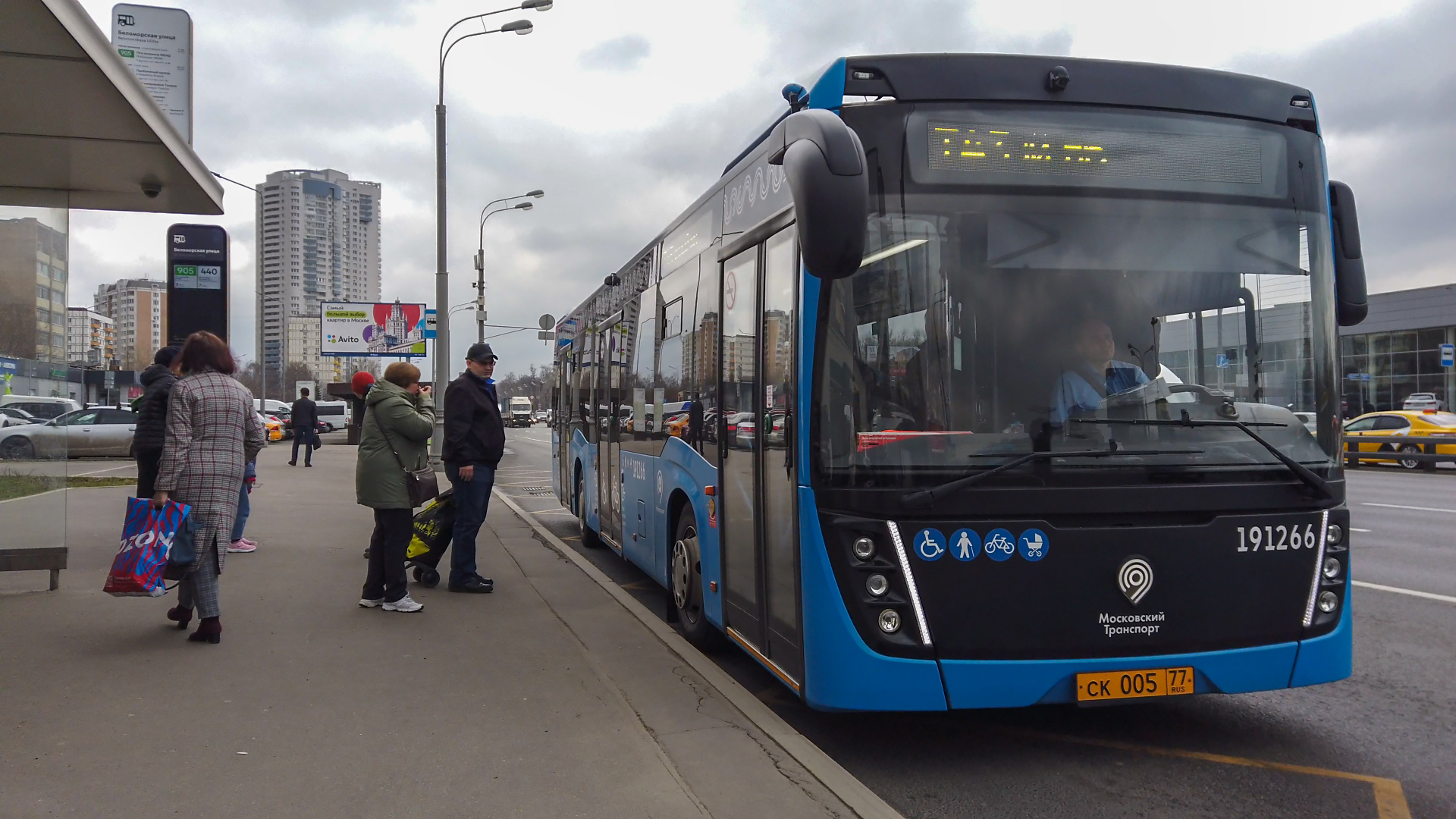 Т43 маршрут автобуса. 22.04.2022 год. Москва.