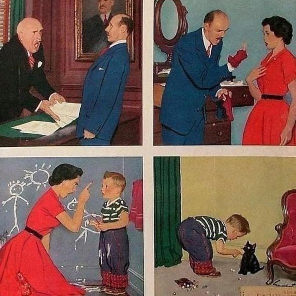 Фото: картина Ричарда Сарджента "Передача гнева"