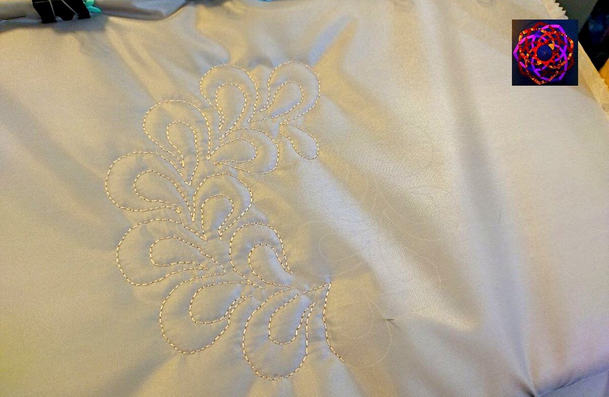 Процесс вышивки