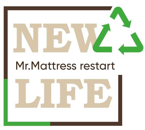 Start new life. Mr Mattress логотип.