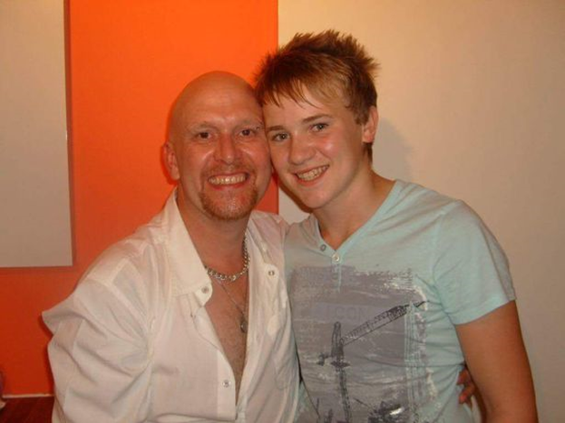 Корри со своим отцом Мартином