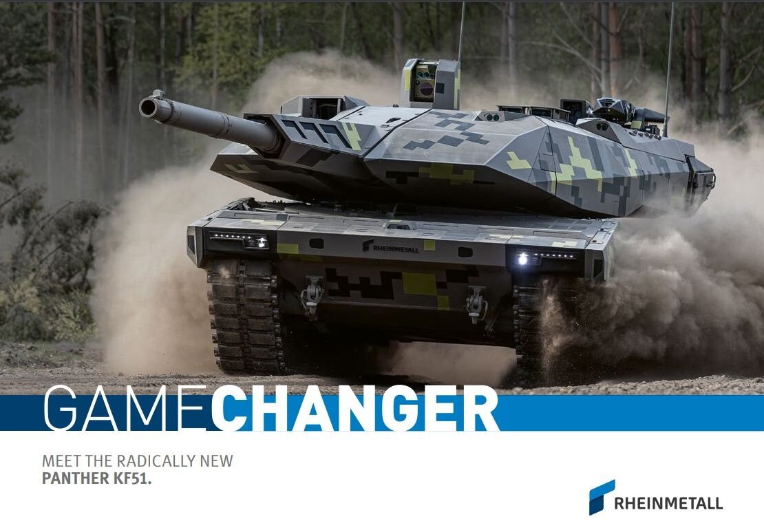 Обложка рекламного буклета компании Rheinmetall