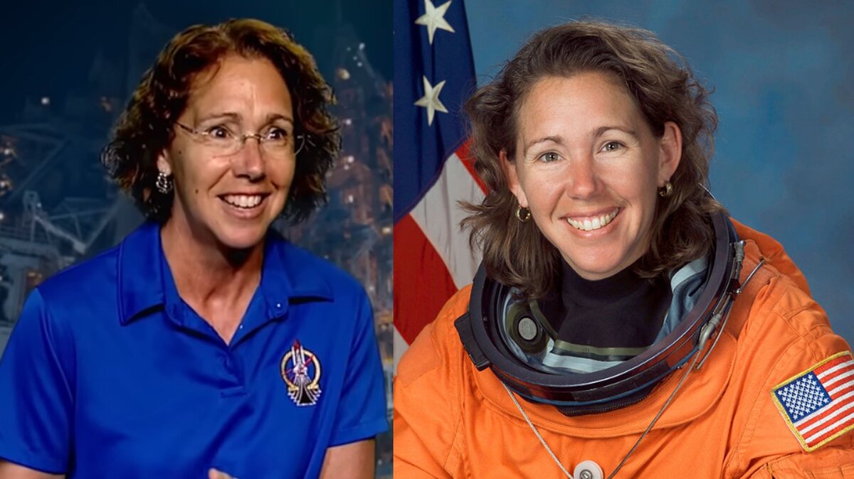 Сандра Магнус - сейчас и 11 лет назад. 