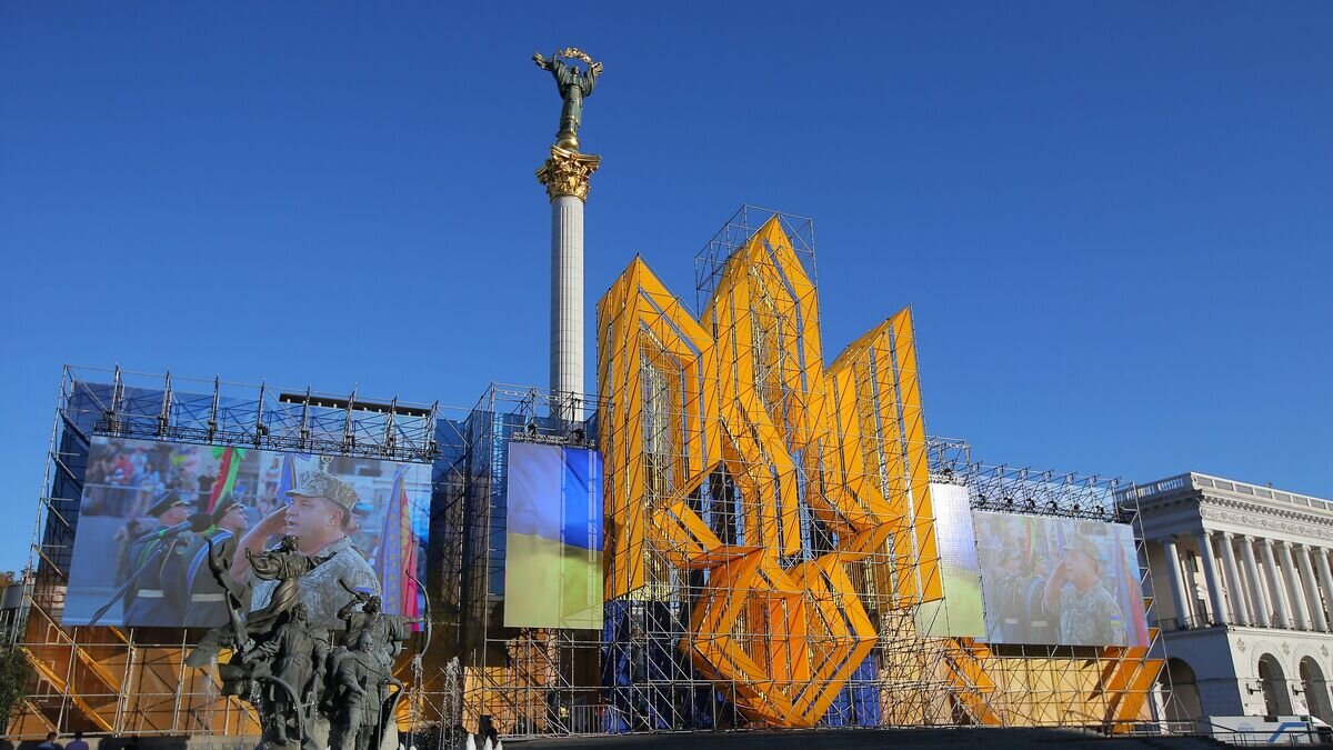    Подготовка к военному параду в честь Дня независимости Украины в Киеве© РИА Новости / Стрингер