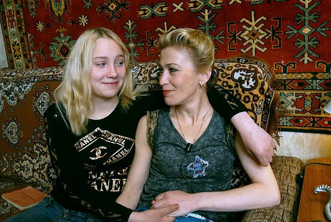 с дочерью Елизаветой