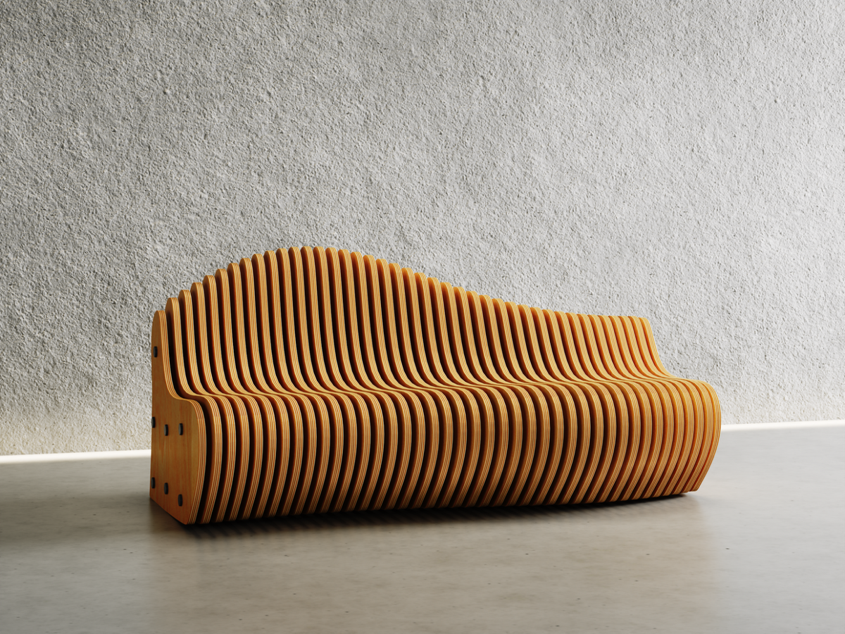 Параметрическая скамейка (фото из интернета)