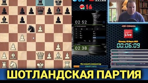 Шахматы блиц. Шотландская партия | Шахматы Олег Соломаха | Дзен