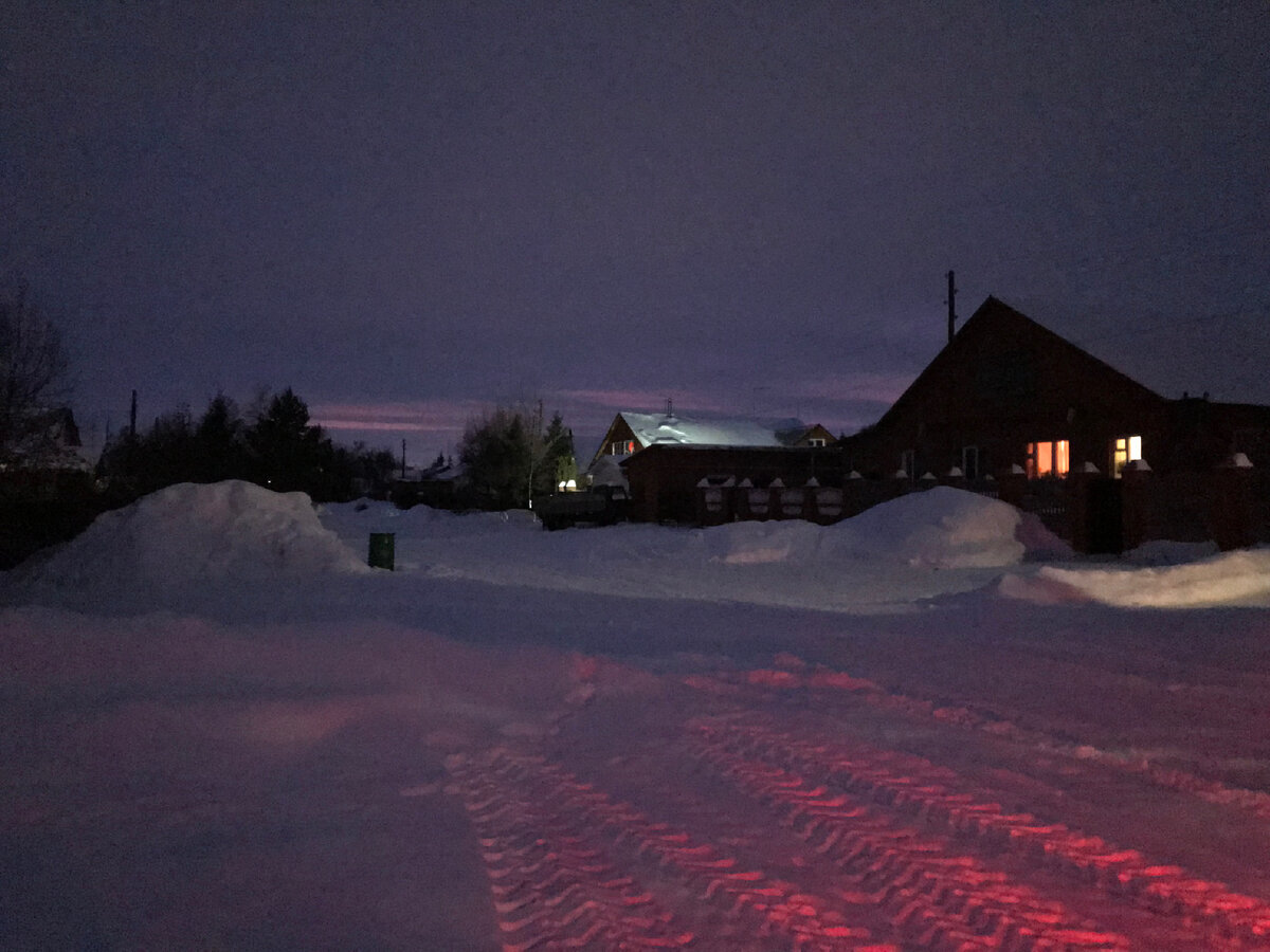 Голодный вечер на селе.