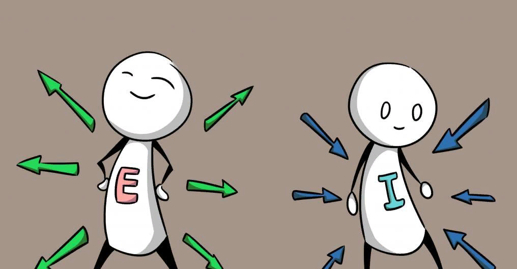 E - Экстраверт ; I - Интроверт 