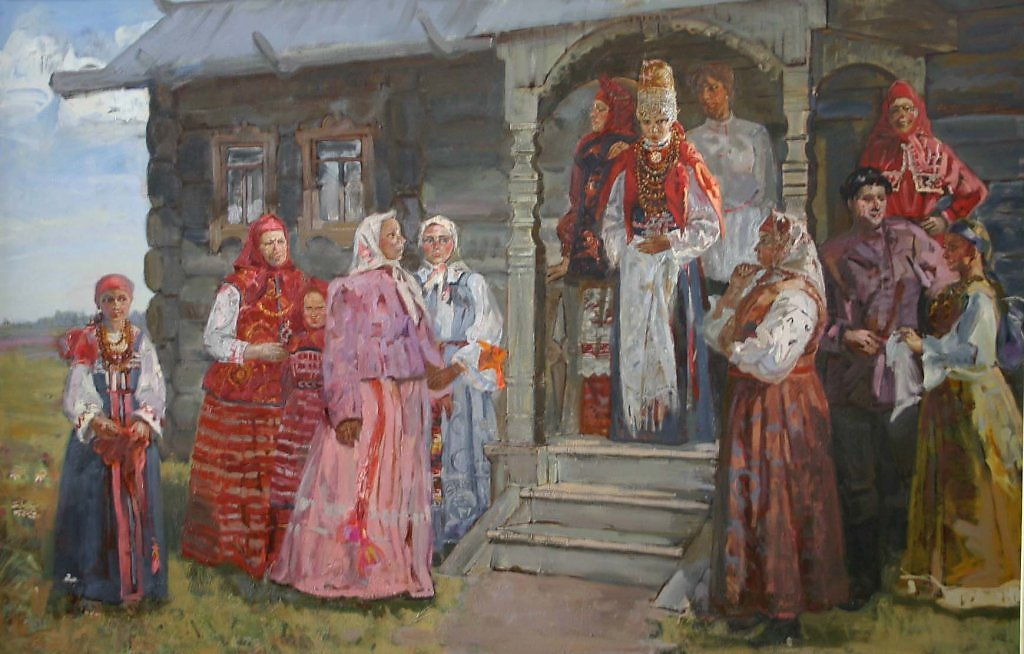 Фольклор отражение. Смотрины молодых (а. н. Третьяков. В деревне. 1867). Свадебные обряды на Руси смотрины. Картина Антохина Куракса Крестьянская свадьба. Свадьба в древней Руси смотрины.