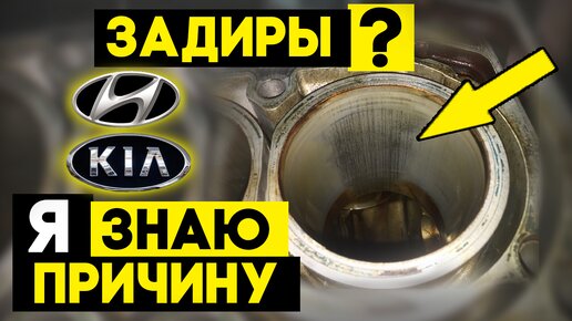 Задиры Kia и Hyundai на моторах G4KD G4NA. ЭНДОСКОПИЯ