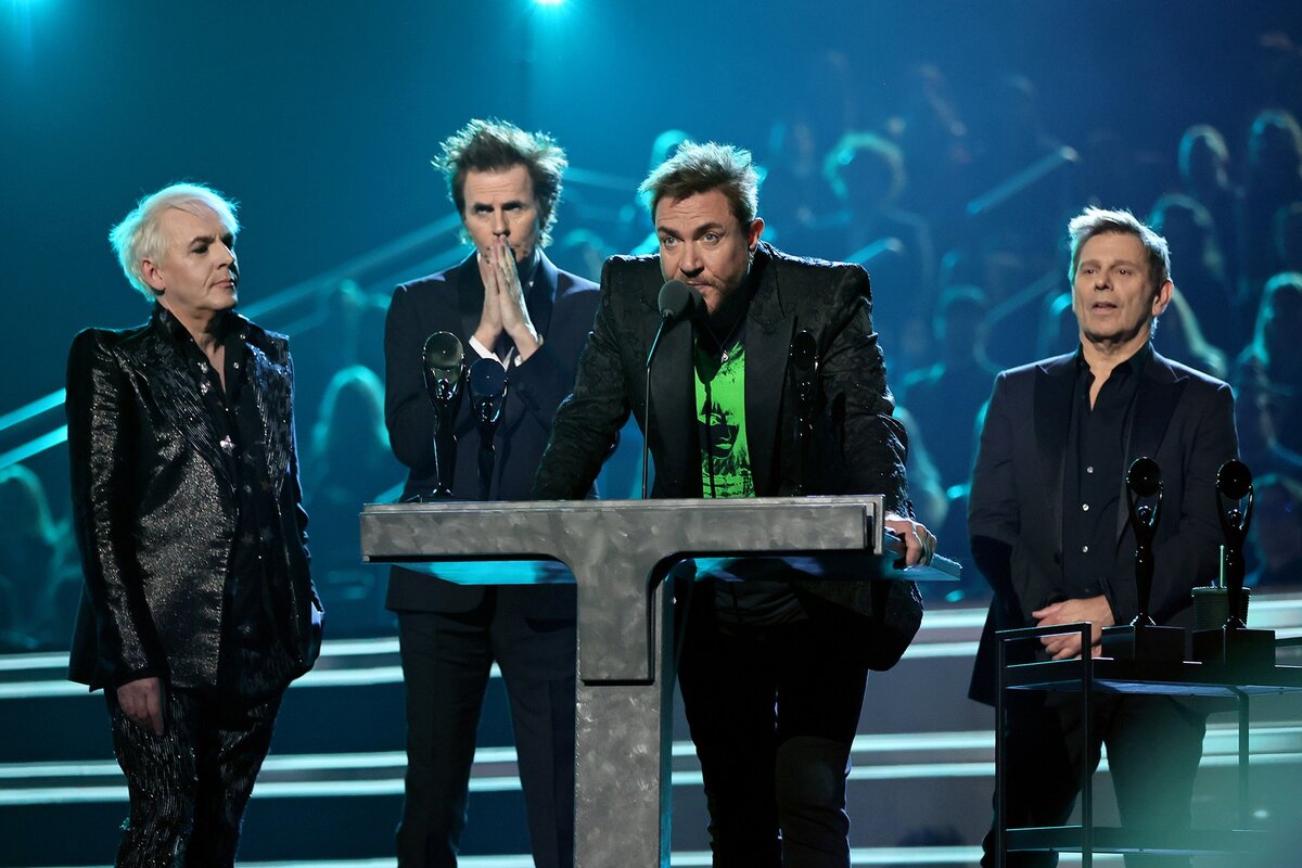    Duran Duran на церемонии посвящения в Зал славы рок-н-ролла Фото: Getty