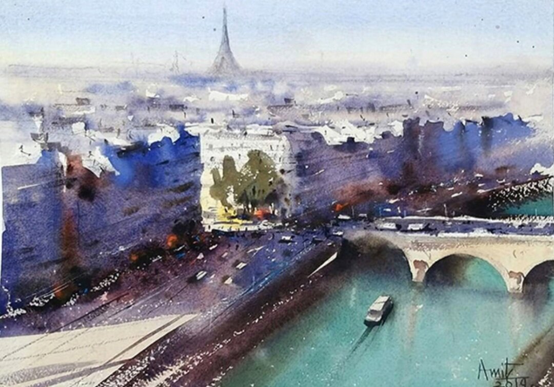 сайт https://www.amitkapoorwatercolor.com