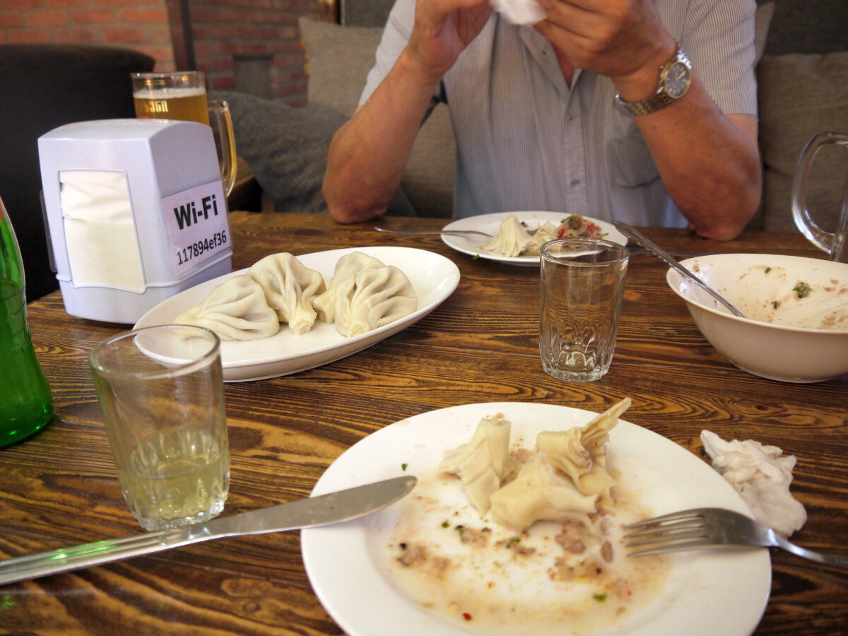 Остатки трапезы.