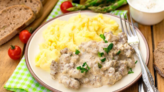    30 минут на кухне: сливочная подлива из простого фарша Сергей Бунеев