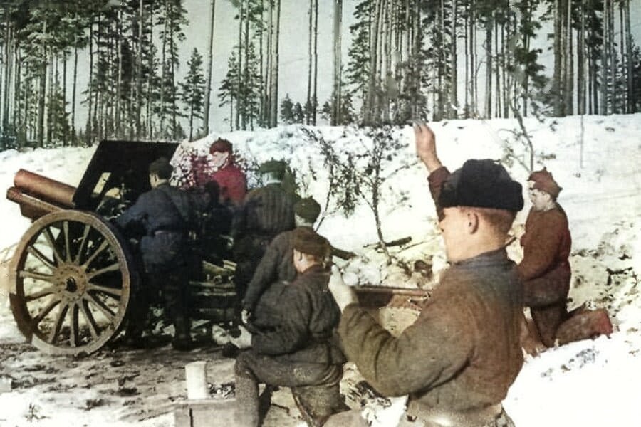 Эпизод советско-финляндской войны.                                                                                          Фото из свободного доступа. Яндекс картинки.