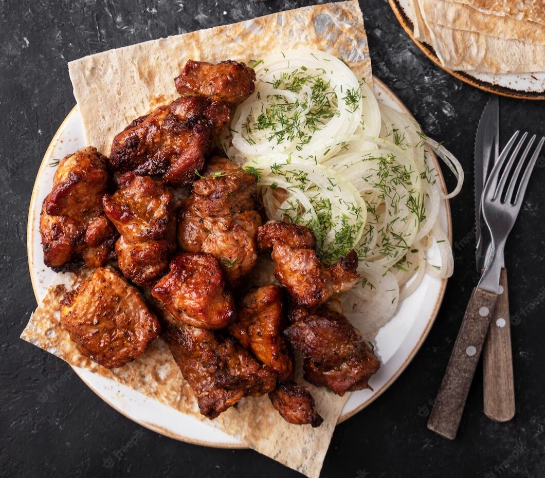 Домашний шашлык на сковороде