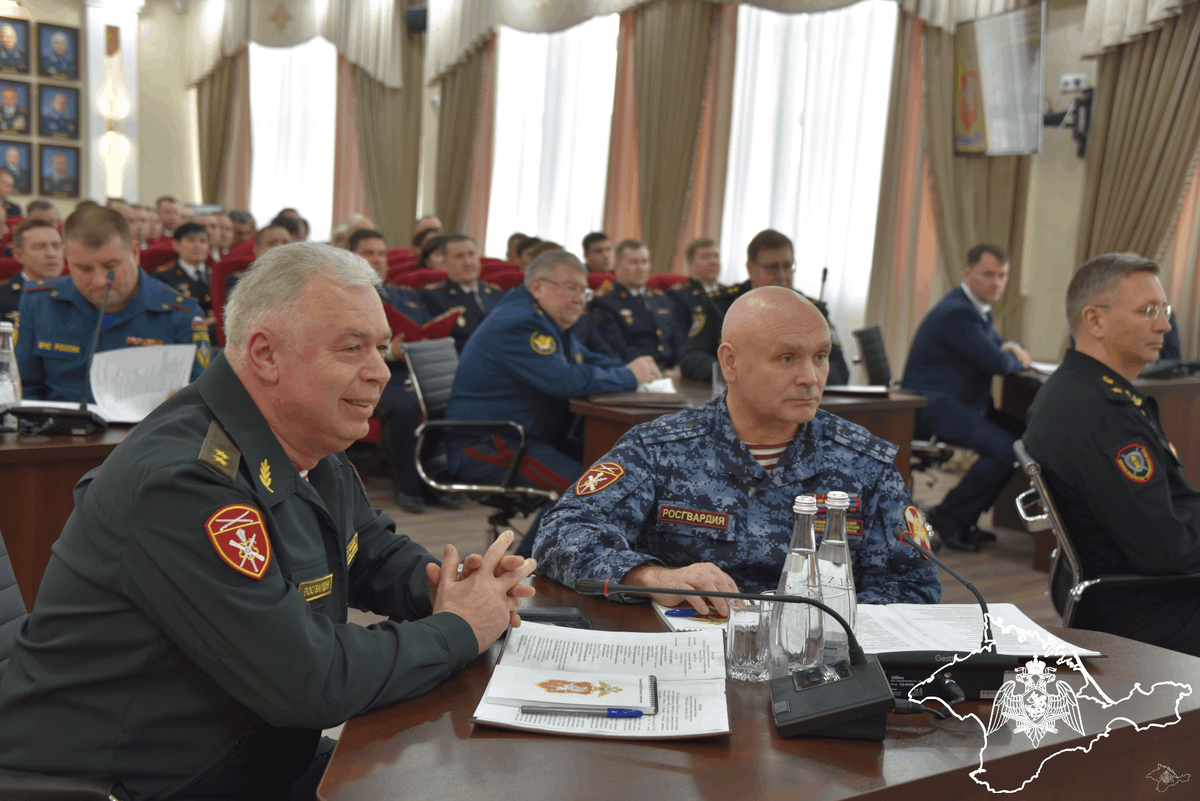 НАЧАЛЬНИК КРЫМСКОГО ТЕРРИТОРИАЛЬНОГО ОРГАНА РОСГВАРДИИ ПРИНЯЛ УЧАСТИЕ В  РАСШИРЕННОЙ КОЛЛЕГИИ УМВД | Главное управление Росгвардии по Республике  Крым и Севастополю | Дзен