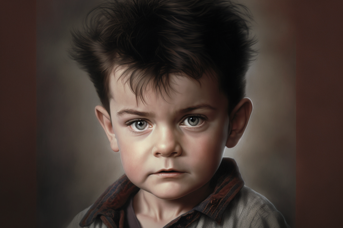 Чарли Шин в образе ребенка от Midjourney