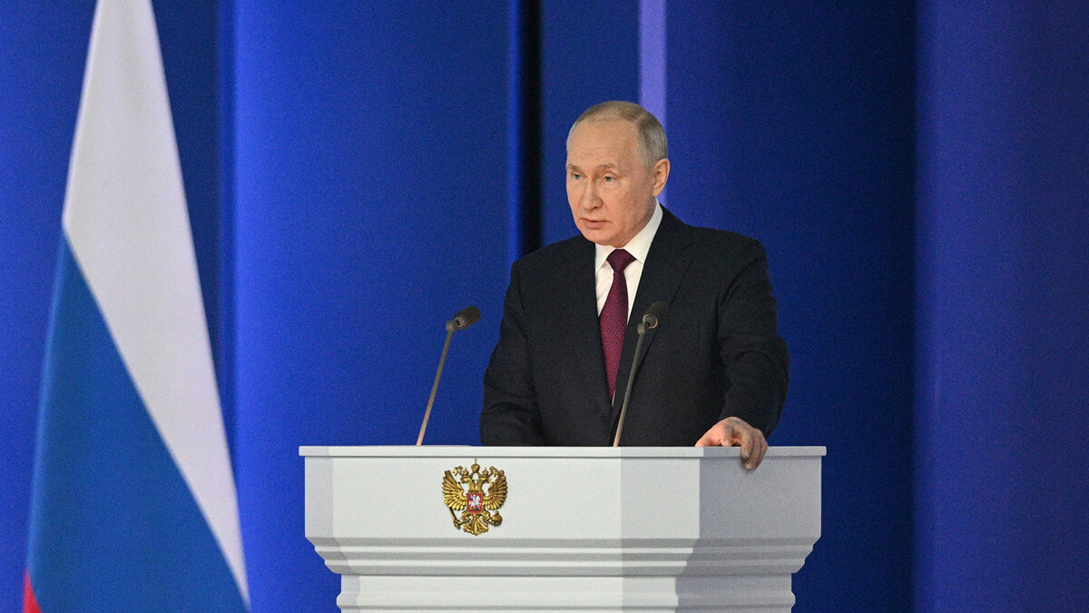    Послание президента РФ Владимира Путина Федеральному собранию© РИА Новости . Рамиль Ситдиков