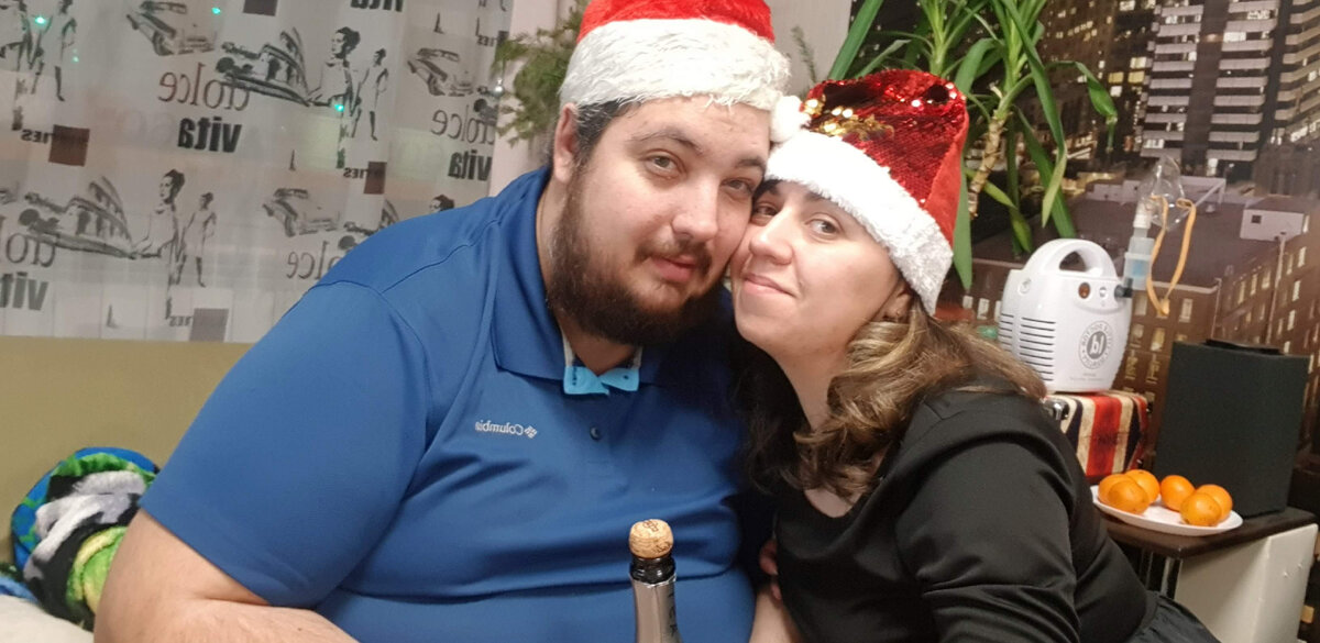 Новый год 2022. Радуемся, что Олег дома)