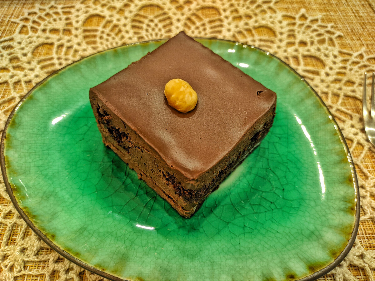 У всех сегодня он был одинаковый 😁. Трюфельные постные пирожные 😋.