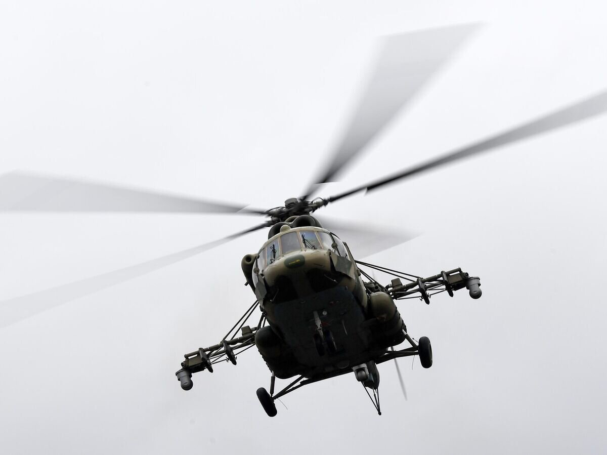    Вертолет Ми-8АМТШ на миротворческих учениях стран стран ОДКБ "Нерушимое братство"© РИА Новости / Максим Богодвид