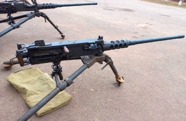 Пулемёты Browning M2 калибра .50 BMG, поступившие на вооружение территориальной обороны «страны 404» (фото из открытых источников)